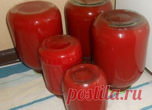 Томатный сок на зиму |