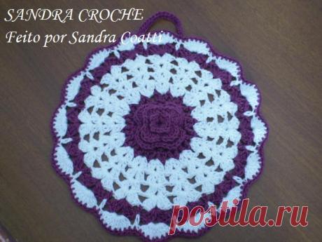 Мотивы и салфетки-прихватки крючком.Схемы.