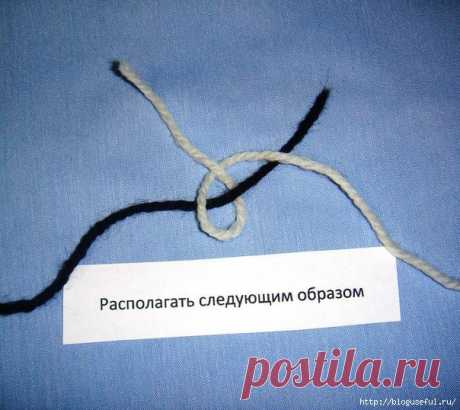 Надежный способ соединения ниток
