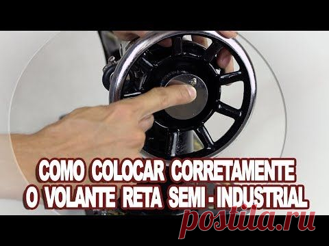 Esto contiene una imagen de: COMO COLOCAR CORRETAMENTE O VOLANTE NA RETA SEMI-INDUSTRIAL