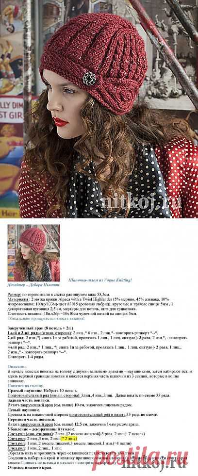 Вязаная шапка – шлем » Ниткой - вязаные вещи для вашего дома, вязание крючком, вязание спицами, схемы вязания