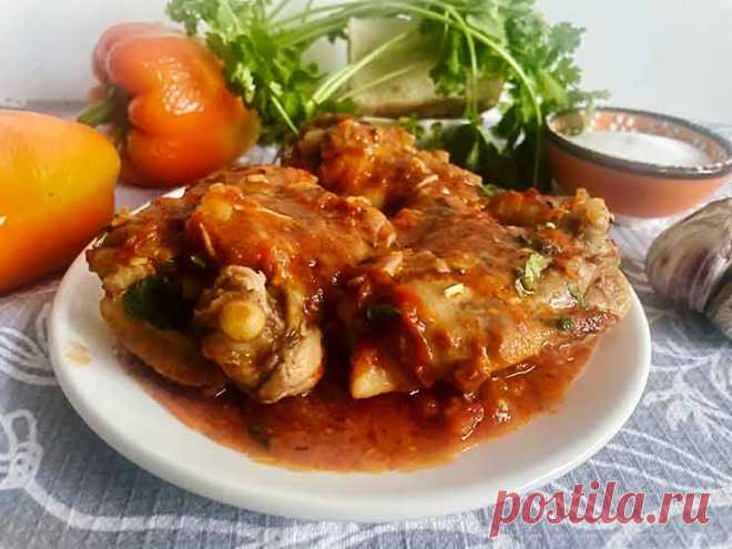 Курица по-венгерски - рецепт на сковороде