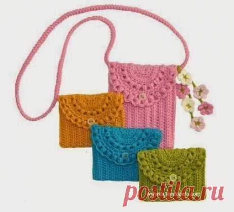 Patrones para hacer un monedero tejido a crochet