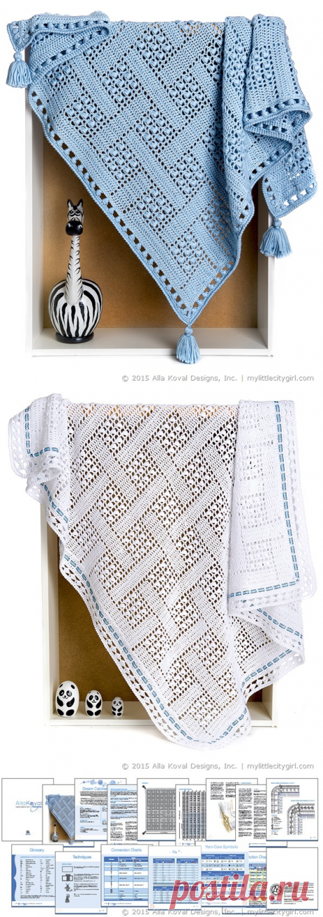 Dream Catcher | Crochet Blanket/Throw for Baby Boys Girls Adult | My Little CityGirl
