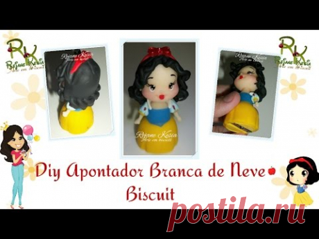 Apontador Branca de Neve - Biscuit - Rejane Kesia