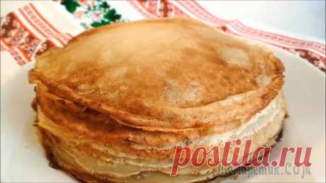 Блины на пиве с молоком Ингредиенты: • 2 куриных яйца • 1 стакан пива (не крепкого) • 1 стакан молока • 1 стакан муки • 1 ст. л. сахара • щепотка соли • 1/2 ч. л. соды • 4 ст. л. растительного маслаВидео рецепт:Рецепт пригот...