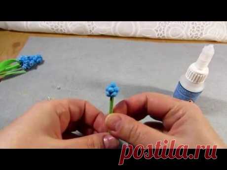 Мускари из фоамирана