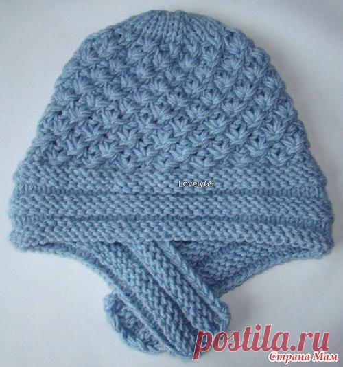 Шапка капор спицами  - Вяжем вместе он-лайн - Страна Мам