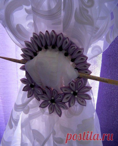 Прихват для штор из диска