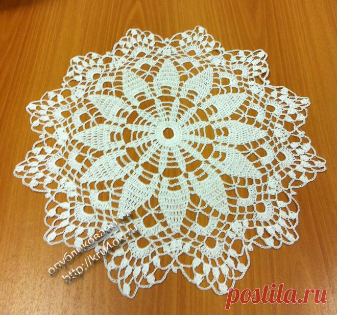 Вязаные крючком салфетки — работы Надежды - вязание крючком на kru4ok.ru