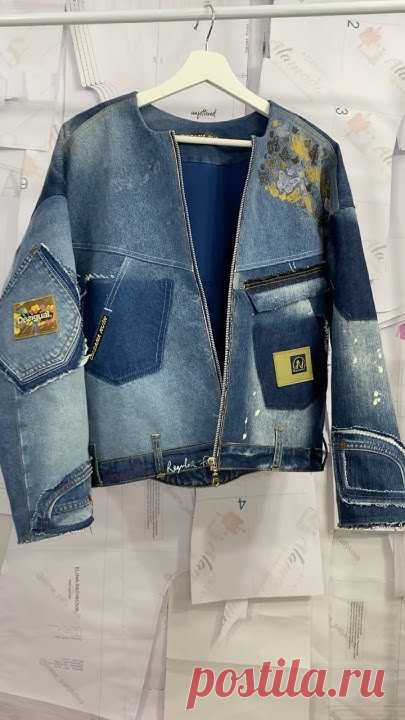 Переделка джинс #апсайклинг ##upcycling