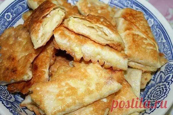ЛАВАШ, ЖАРЕНЫЙ С СЫРОМ