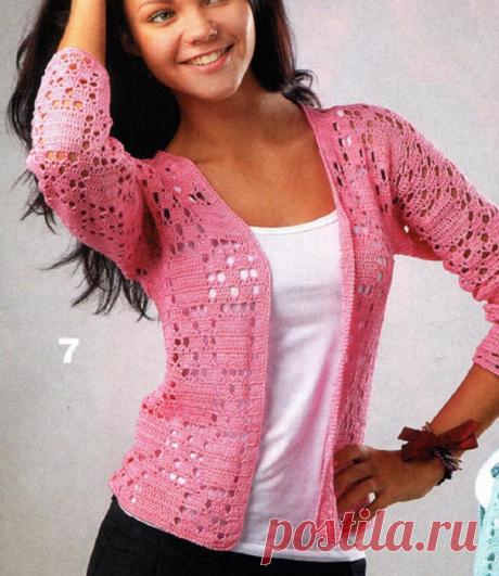 Розовый жакет.