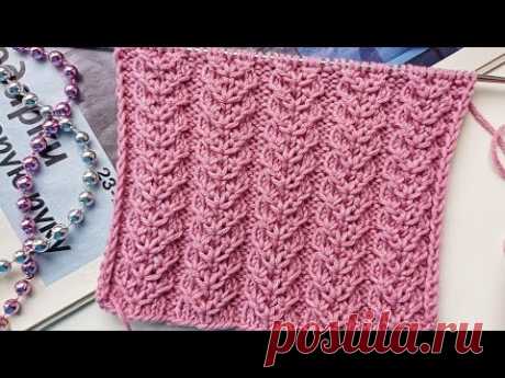 Красивый и ПРОСТОЙ рельефный узор🔥/ Simple relief pattern