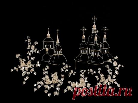 Необыкновенное творчество Елены Журавской. 
Из рыбных косточек.