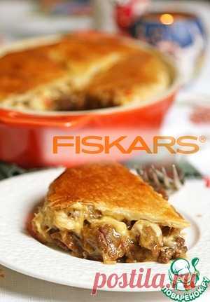 Пирог с мясом, тушеным в пиве - кулинарный рецепт