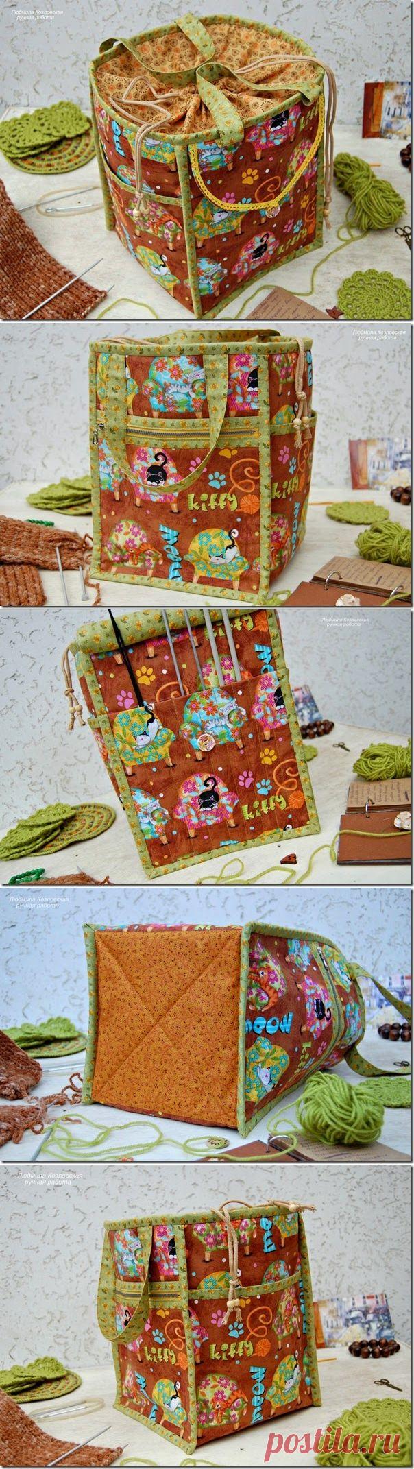 Lusi всё возможно: Короб-органайзер для вязания "Китти"