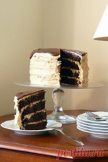mijn dagelijkse gedachten: Chocolate Peanut Butter Cake/ Шоколадно-Арахисовый Торт