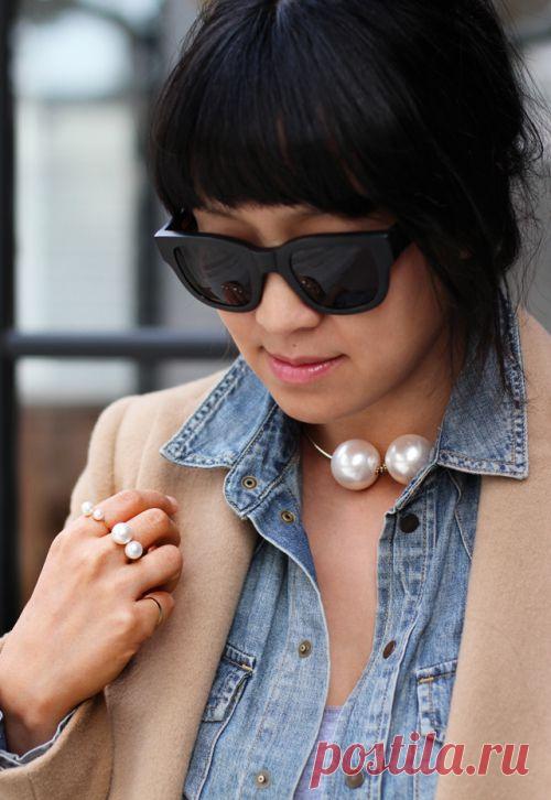 Делаем сами модные колье и кольца с жемчугом