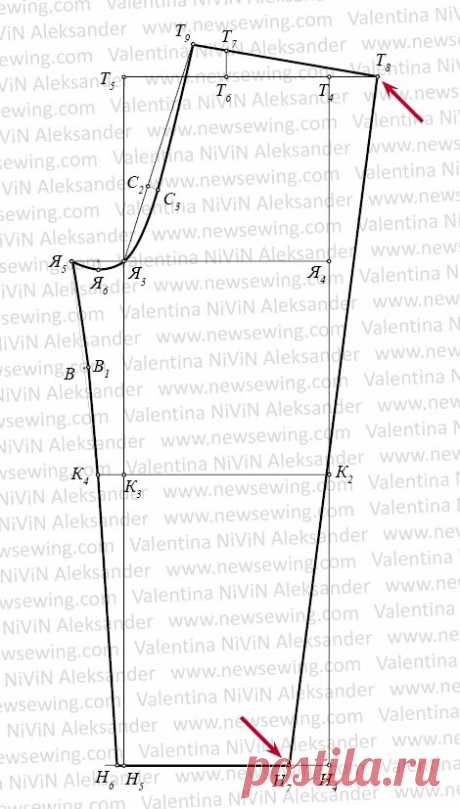 Построение выкройки мужской пижамы. Часть 1. Брюки. Пошаговая инструкция.