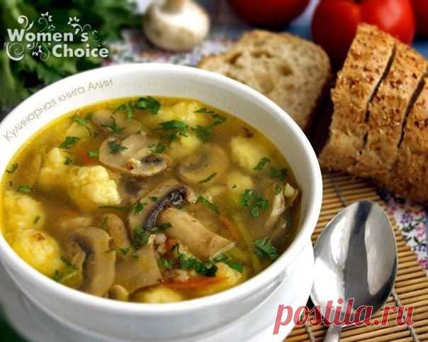 Вкусный супчик с грибами и клецками. Очень нежный... | Банк кулинарных рецептов