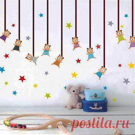 Массовая казнь медвежат)))/ УЖАС/Детская комната,наклейки на стены /