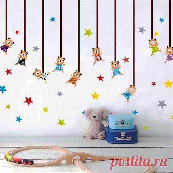 Массовая казнь медвежат)))/ УЖАС/Детская комната,наклейки на стены /