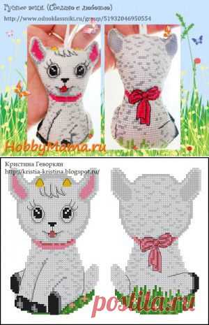 Вышивка крестом Год Козы. Схема вышивки Козочки | HobbyMama