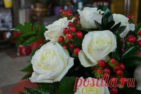 Оригинальный букет из роз