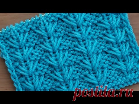 Просто и красиво . Узор спицами для свитера, шапочки , жилета .