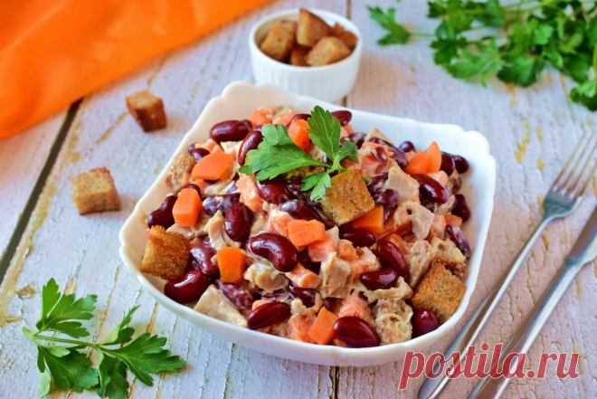 ТОП 5+ САЛАТОВ С ФАСОЛЬЮ 💥 В ДОПОЛНЕНИИ НЕ НУЖДАЮТСЯ | Простые и вкусные рецепты от 1000.menu на Яндекс Дзен | Яндекс Дзен