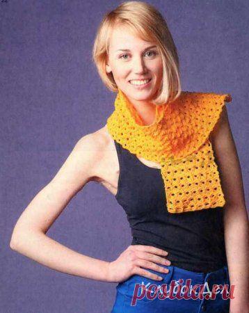 Мастер-класс Шарф в технике «брумстик». Обучение вязанию крючком для начинающих