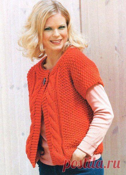 Жакет с короткими рукавами