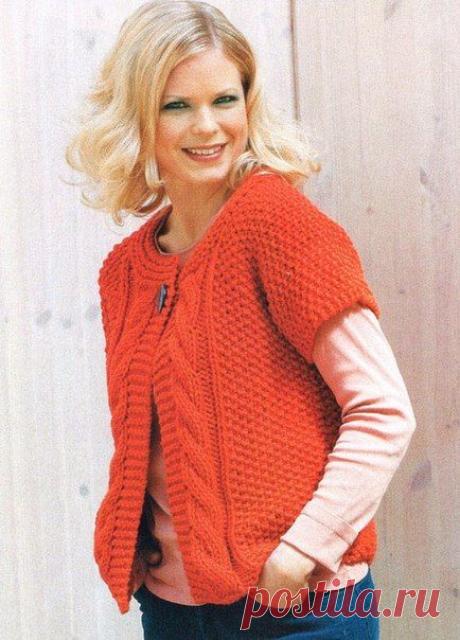 Жакет с короткими рукавами