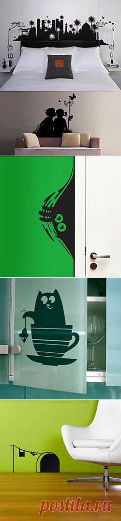 Настенные стикеры — как сделать самому? | Всё самое интересное!
