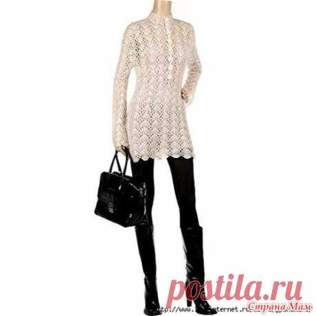 Платье вне времени и моды. Он-лайн - Вяжем вместе он-лайн - Страна Мам