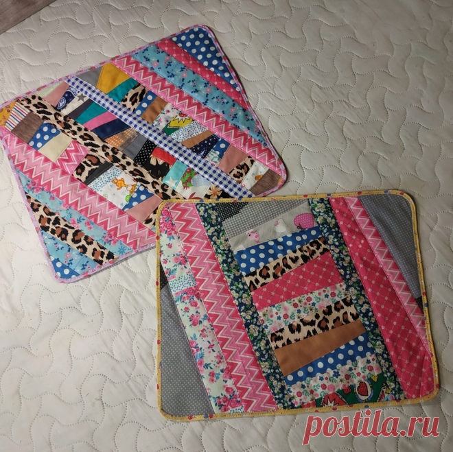 DIY Рукоделие мастер-класс лоскутные салфетки для посуды.все кусочки в дело.( 2021г ) лоскутное шитье