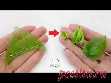 ☘ ЛИСТИКИ НА ИГОЛКЕ ☘ СУПЕР-БЫСТРО И ПРОСТО ☘ Leaf with a needle