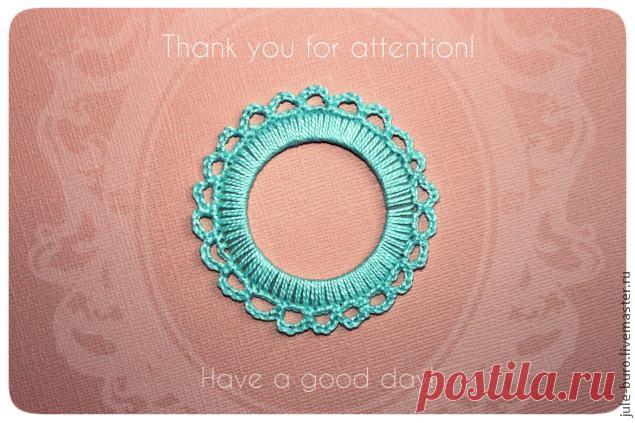МК по изготовлению вязанной рамочки - Ярмарка Мастеров - ручная работа, handmade