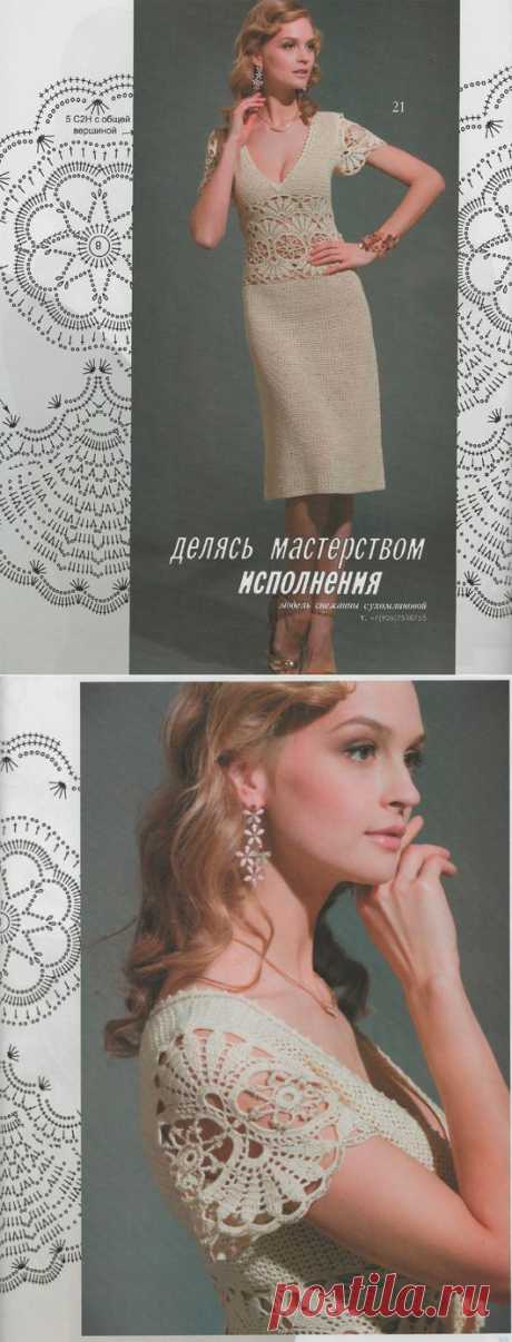 Платье от Снежаны Сухомлиной. Браво мастеру! Опубликовано в журнале Мод