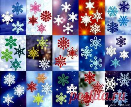 Как сделать бумажные снежинки.