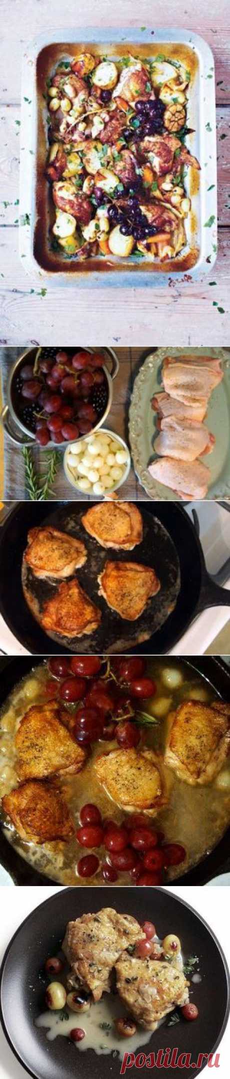 Курица тушенная с овощами и виноградом | Рецепты Джейми Оливера
