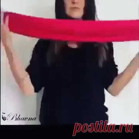 (16) Одноклассники     Как правильно носить шарфик: