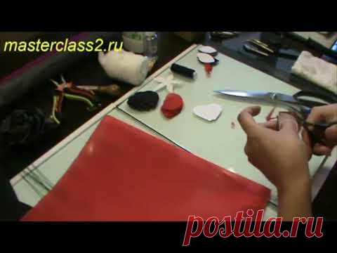 Мастер класс Роза из джинсовой ткани - Часть 2 - Цветы из ткани