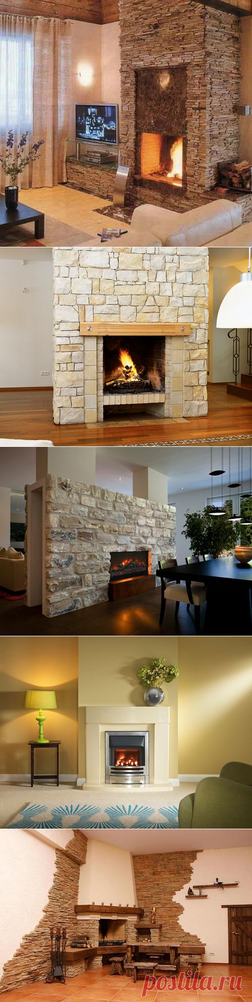 Как своими руками выложить камин из камня: фото и видео порталов в интерьере