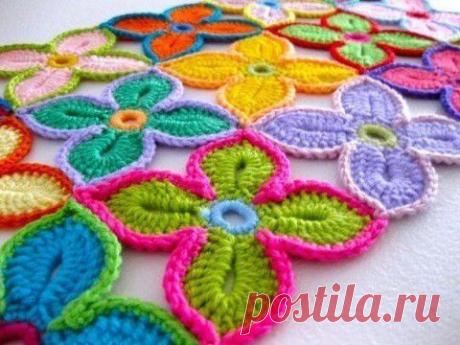 Гавайский цветок крючком | Умелые ручки