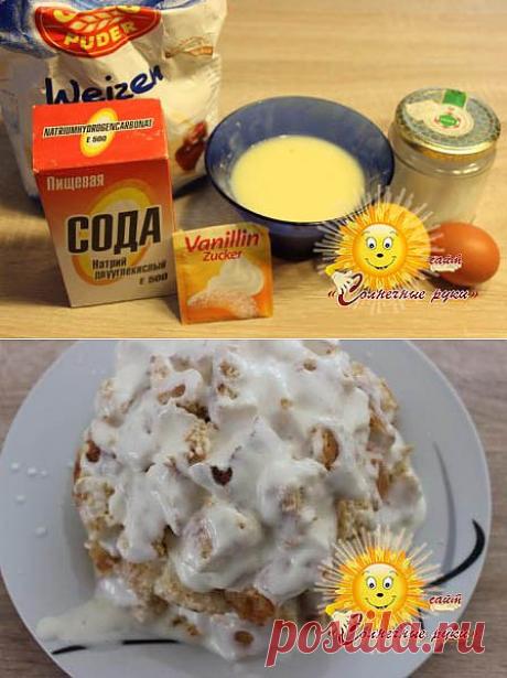 Торт со сметанным кремом «Снежный ком» 