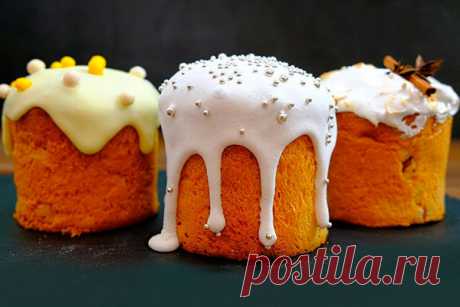 Три рецепта глазури для куличей