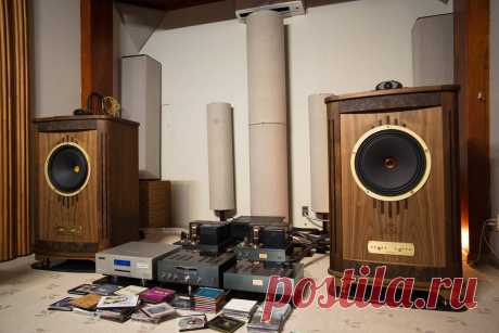 Tannoy Prestige Canterbury GR speakers driven by Air Tight vacuum tube electronics and an EMM Labs CDSX SACD-CD player