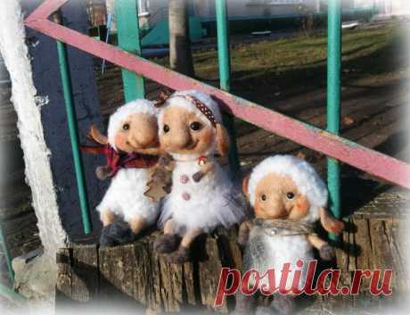 Барашка на прогулке - Ярмарка Мастеров - ручная работа, handmade